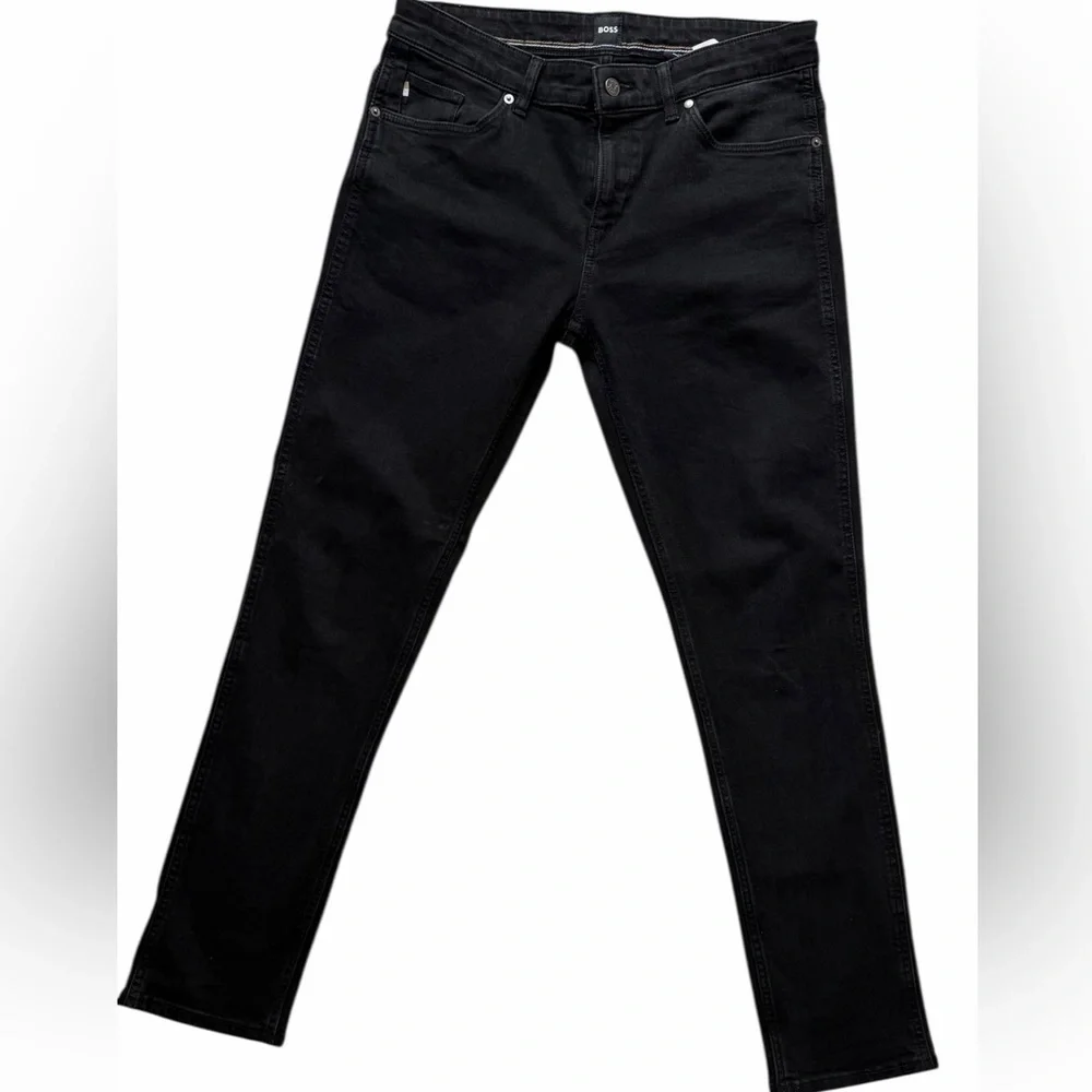 Boss Men’s Delaware Slim fit Black Denim Size 33X32 - Picture 1 of 11